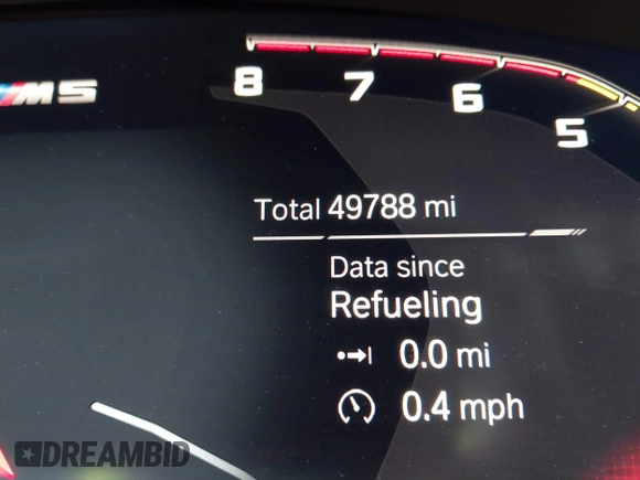 2020 BMW M5 Competition z VIN WBSJF0C00LCD37331, wystawiony jako IAAI lot #41738410 z przebiegiem 49 788 mil mil oraz . Historia ofert i sprzedaży dostępna na DreamBid. Obrazek 15.