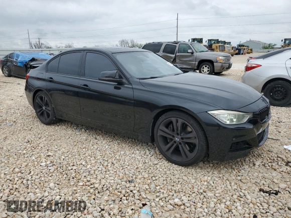 2014 BMW 3 Series 335i with VIN WBA3A9G50ENR97346, listed as a Copart auction lot 51035095 with 104,565 mi miles and Salvage Title. Bid and sale history available at carsss.com. Image 4.