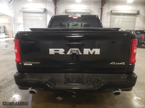 2025 Ram 1500 Big Horn with VIN 1C6SRFFP8SN535922, listed as a Copart auction lot 86915474 with 5,542 mi miles and Salvage Title. Bid and sale history available at carsss.com. Image 6.