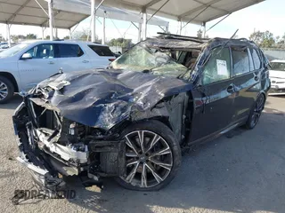 2022 BMW X7 M50i with VIN 5UXCX6C08N9M65716, listed as a IAAI auction lot 40795908 with 1 mi miles. Bid and sale history available at carsss.com. Image 16.