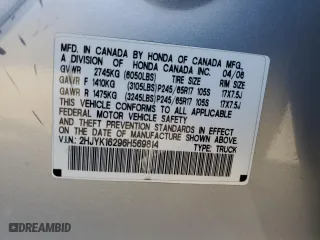 2006 Honda Ridgeline RT with VIN 2HJYK16296H569814, listed as a Copart auction lot 72997374 with 210,544 mi miles and Salvage Title. Bid and sale history available at carsss.com. Image 12.