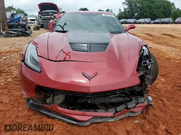 2015 Chevrolet Corvette Z06 3LZ with VIN 1G1YU2D63F5603319, listed as a Copart auction lot 58867005 with 25,385 mi miles and Salvage title. Bid and sale history available at DreamBid. Image 5.