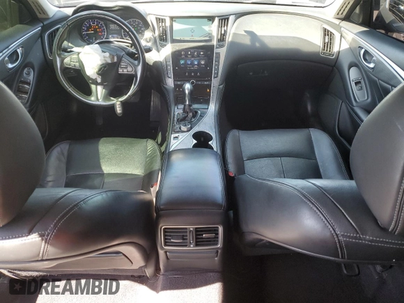 2014 Infiniti Q50 Hybrid Sport with VIN JN1AV7AP7EM692142, listed as a Copart auction lot 49539565 with 157,918 mi miles and Salvage Title. Bid and sale history available at carsss.com. Image 8.