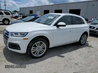 2019 Audi Q5 Premium Plus with VIN WA1BNAFY1K2135230, listed as a Copart auction lot 59555375 with 119,112 mi miles and Salvage title. Bid and sale history available at DreamBid. Image 1.