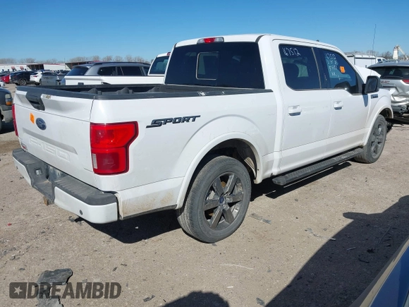 2020 Ford F-150 XL with VIN 1FTEW1C53LKD65959, listed as a IAAI auction lot 41701341 with 1 mi miles. Bid and sale history available at carsss.com. Image 4.