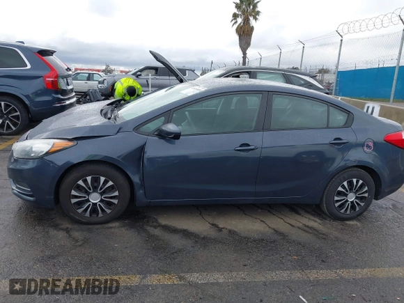 2016 Kia Forte LX with VIN KNAFK4A66G5564020, listed as a IAAI auction lot 41816809 with 106,150 mi miles. Bid and sale history available at carsss.com. Image 14.