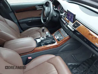 2012 Audi A8 L with VIN WAURVAFD7CN011767, listed as a IAAI auction lot 41848096 with 98,397 mi miles. Bid and sale history available at carsss.com. Image 5.