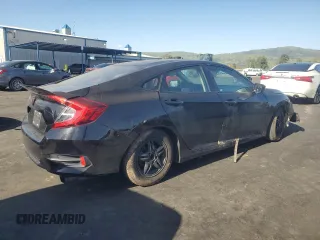2019 Honda Civic LX with VIN 19XFC2F62KE202065, listed as a Copart auction lot 51545845 with Not Provided miles and Salvage Title. Bid and sale history available at DreamBid. Image 3.