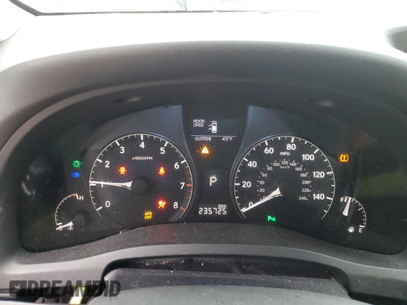 2010 Lexus RX 350 with VIN 2T2BK1BA3AC023483, listed as a Copart auction lot 42055505 with 235,725 mi miles and Salvage Title. Bid and sale history available at carsss.com. Image 9.