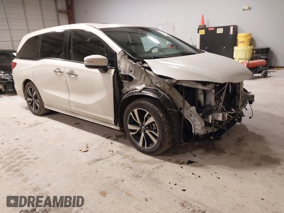2018 Honda Odyssey Elite with VIN 5FNRL6H94JB034739, listed as a IAAI auction lot 41242506 with 96,982 mi miles and . Bid and sale history available at DreamBid. Image 1.