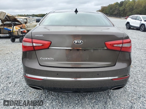 2014 Kia Cadenza Premium with VIN KNALN4D71E5129725, listed as a Copart auction lot 79110494 with 76,919 mi miles and Salvage Title. Bid and sale history available at carsss.com. Image 6.