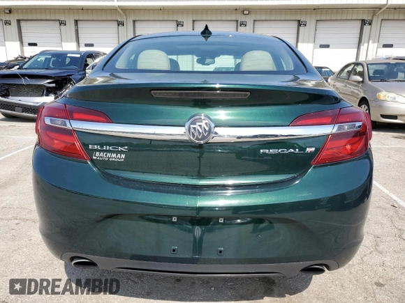 2015 Buick Regal with VIN 2G4GK5EX6F9256987, listed as a Copart auction lot 52890705 with 132,404 mi miles and Salvage title. Bid and sale history available at DreamBid. Image 6.