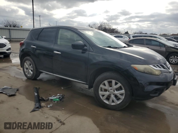 2013 Nissan Murano SV with VIN JN8AZ1MU2DW212435, listed as a Copart auction lot 85273084 with 170,020 mi miles and Salvage title. Bid and sale history available at DreamBid. Image 4.