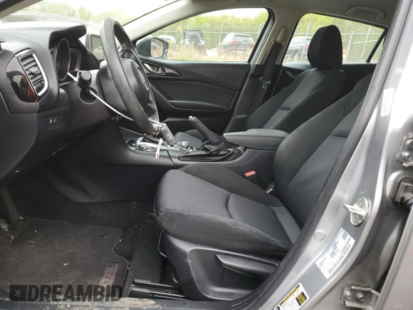 2015 Mazda 3 i Sport with VIN 3MZBM1K7XFM204062, listed as a Copart auction lot 54017735 with 89,110 mi miles and Salvage Title. Bid and sale history available at DreamBid. Image 7.