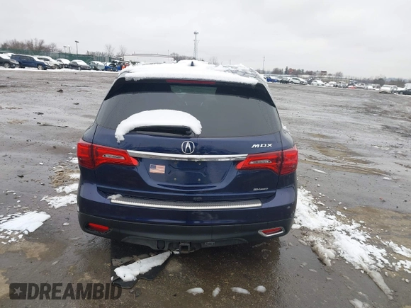2014 Acura MDX Tech Pkg with VIN 5FRYD4H44EB048825, listed as a IAAI auction lot 41547038 with 92,592 mi miles. Bid and sale history available at carsss.com. Image 16.