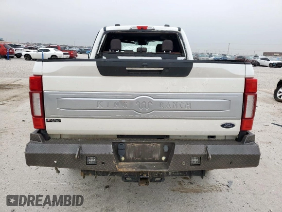2022 Ford F-250 XL with VIN 1FT7W2BT1NED21300, listed as a Copart auction lot 58690815 with Not provided miles and Salvage title. Bid and sale history available at DreamBid. Image 6.