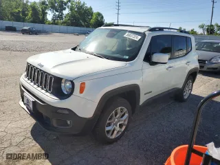 2018 Jeep Renegade Latitude with VIN ZACCJBBBXJPG96723, listed as a Copart auction lot 67738034 with 66,612 mi miles and Salvage Title. Bid and sale history available at carsss.com. Image 1.