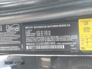 2013 BMW X1 xDrive28i with VIN WBAVL1C59DVR87469, listed as a IAAI auction lot 41775333 with 124,220 mi miles. Bid and sale history available at carsss.com. Image 9.