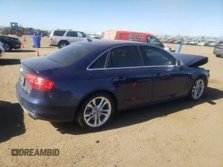 2013 Audi S4 Premium Plus with VIN WAUBGAFL4DA188837, listed as a Copart auction lot 55407274 with 144,895 mi miles and Salvage Title. Bid and sale history available at carsss.com. Image 3.