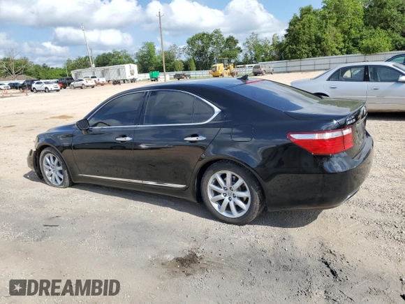 2007 Lexus LS 460 with VIN JTHBL46F975030225, listed as a Copart auction lot 54592425 with 226,524 mi miles and Salvage Title. Bid and sale history available at DreamBid. Image 2.