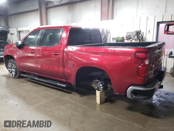 2021 Chevrolet Silverado 1500 LT with VIN 3GCUYDET5MG238738, listed as a Copart auction lot 82143104 with 62,151 mi miles and Salvage Title. Bid and sale history available at carsss.com. Image 2.