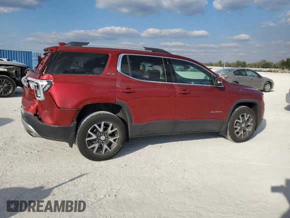 2021 GMC Acadia SLE with VIN 1GKKNRLS4MZ185512, listed as a Copart auction lot 44438985 with 39,688 mi miles and Salvage Title. Bid and sale history available at carsss.com. Image 3.