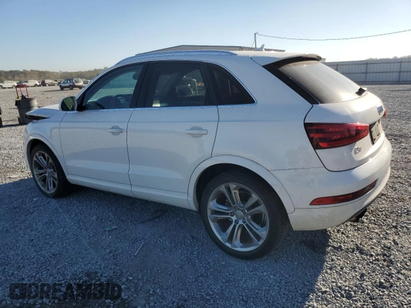 2015 Audi Q3 Prestige with VIN WA1FFCFS3FR001175, listed as a Copart auction lot 76915744 with 75,428 mi miles and Salvage title. Bid and sale history available at DreamBid. Image 2.