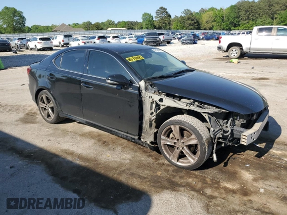 2012 Lexus IS 250 with VIN JTHBF5C2XC5172219, listed as a Copart auction lot 52424535 with 214,450 mi miles and Salvage title. Bid and sale history available at DreamBid. Image 4.