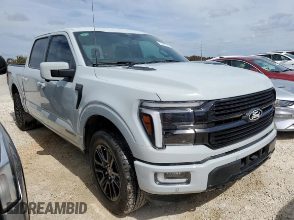 2024 Ford F-150 with VIN 1FTFW7LD7RFB19660, listed as a Copart auction lot 77467324 with 4,891 mi miles and Non repairable. Bid and sale history available at DreamBid. Image 4.
