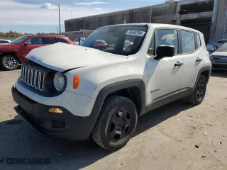 2018 Jeep Renegade Sport with VIN ZACCJBAH8JPJ00138, listed as a Copart auction lot 75545794 with 82,313 mi miles and Salvage Title. Bid and sale history available at carsss.com. Image 1.