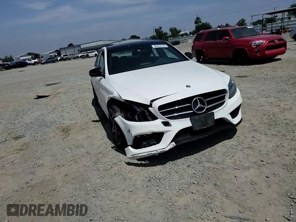 2017 Mercedes-Benz C 300 with VIN 55SWF4KB6HU220298, listed as a Copart auction lot 60870145 with 83,642 mi miles and Salvage title. Bid and sale history available at DreamBid. Image 13.