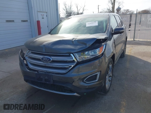 2015 Ford Edge Titanium with VIN 2FMPK4K81FBC30541, listed as a IAAI auction lot 41810625 with 117,345 mi miles. Bid and sale history available at carsss.com. Image 18.