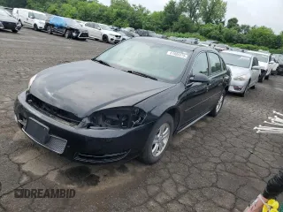 2014 Chevrolet Impala LS with VIN 2G1WA5E38E1160221, listed as a Copart auction lot 61980475 with 76,338 mi miles and Salvage title. Bid and sale history available at DreamBid. Image 1.