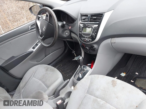 2012 Hyundai Accent SE with VIN KMHCU5AE8CU018361, listed as a IAAI auction lot 42050938 with 133,688 mi miles. Bid and sale history available at carsss.com. Image 5.
