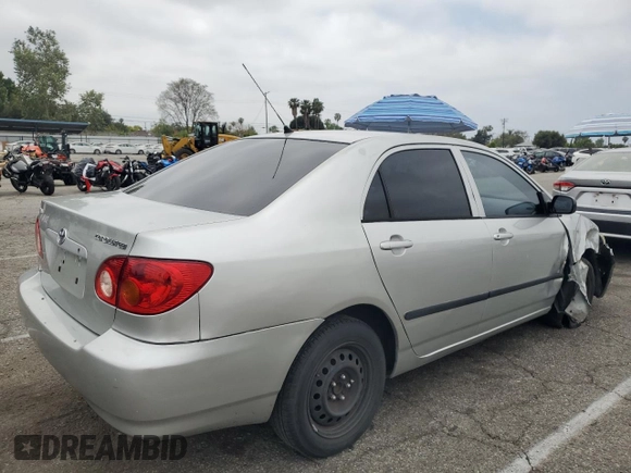 2004 Toyota Corolla CE with VIN 1NXBR32E54Z202173, listed as a Copart auction lot 55756845 with 166,700 mi miles and Salvage Title. Bid and sale history available at DreamBid. Image 3.