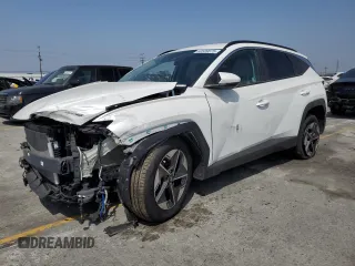 2025 Hyundai Tucson SEL with VIN 3KMJB3DE1SE002823, listed as a Copart auction lot 60509675 with 3,647 mi miles and Salvage title. Bid and sale history available at DreamBid. Image 1.