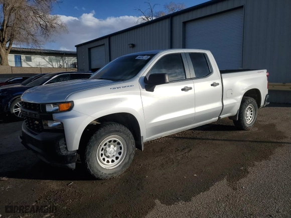 2019 Chevrolet Silverado 1500 Work Truck with VIN 1GCRYAEH5KZ322538, listed as a Copart auction lot 44255415 with 97,746 mi miles and Salvage Title. Bid and sale history available at carsss.com. Image 1.