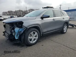 2018 GMC Terrain SLE with VIN 3GKALMEV9JL218342, listed as a Copart auction lot 52577485 with 74,361 mi miles and Salvage Title. Bid and sale history available at carsss.com. Image 1.