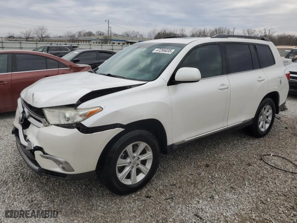 2013 Toyota Highlander with VIN 5TDZK3EH0DS102080, listed as a Copart auction lot 47295035 with 140,509 mi miles and Salvage Title. Bid and sale history available at carsss.com. Image 1.