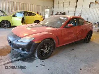 2004 Mazda RX-8 with VIN JM1FE17N440140786, listed as a Copart auction lot 85521824 with 173,920 mi miles and Salvage Title. Bid and sale history available at carsss.com. Image 1.