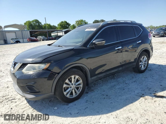 2014 Nissan Rogue SV with VIN 5N1AT2MT3EC807786, listed as a Copart auction lot 53533715 with 153,239 mi miles and Salvage Title. Bid and sale history available at DreamBid. Image 1.