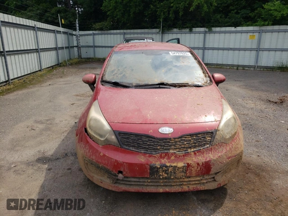 2013 Kia Rio LX with VIN KNADM4A32D6124776, listed as a Copart auction lot 54797625 with 135,217 mi miles and Clean Title. Bid and sale history available at carsss.com. Image 5.