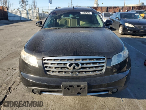 2006 Infiniti FX z VIN JNRAS08W46X203108, wystawiony jako Copart lot #46704545 z przebiegiem 150 293 mil mil oraz Szkoda całkowita • Salvage title. Historia ofert i sprzedaży dostępna na DreamBid. Obrazek 5.