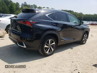 2019 Lexus NX 300h with VIN JTJBJRBZ3K2104833, listed as a Copart auction lot 60266395 with 109,030 mi miles and Salvage title. Bid and sale history available at DreamBid. Image 3.