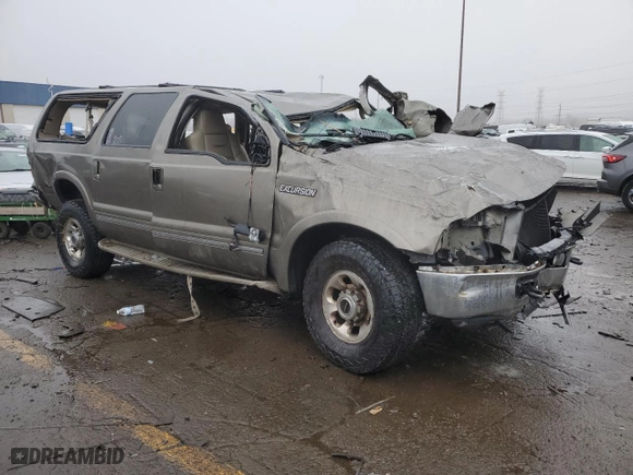 2005 Ford Excursion Limited with VIN 1FMSU43P75ED25764, listed as a Copart auction lot 89021205 with 0 mi miles and Salvage Title. Bid and sale history available at carsss.com. Image 4.