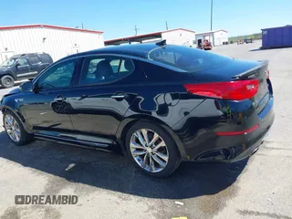2015 Kia Optima SX Turbo with VIN 5XXGR4A62FG419859, listed as a IAAI auction lot 41805481 with 166,602 mi miles. Bid and sale history available at carsss.com. Image 14.
