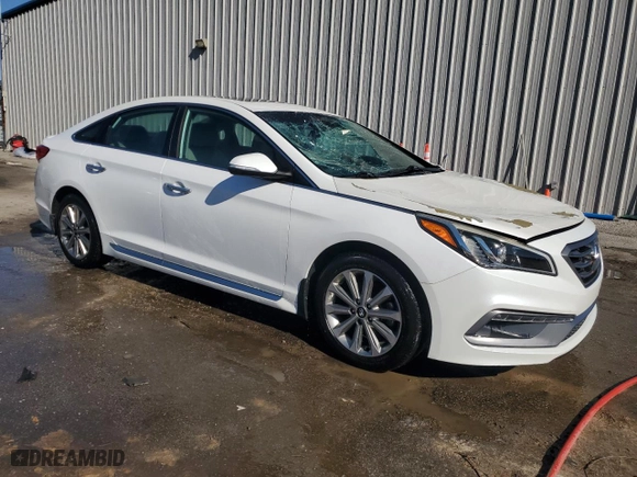 2016 Hyundai Sonata 2.4L Sport with VIN 5NPE34AF5GH304770, listed as a Copart auction lot 46178175 with 107,017 mi miles and Salvage Title. Bid and sale history available at carsss.com. Image 4.