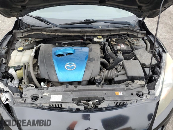 2013 Mazda 3 i Sport with VIN JM1BL1UPXD1847573, listed as a Copart auction lot 53841635 with 158,722 mi miles and Salvage Title. Bid and sale history available at DreamBid. Image 11.
