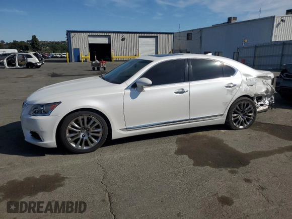 2017 Lexus LS 460 with VIN JTHBL5EF1H5144471, listed as a Copart auction lot 55804125 with 63,556 mi miles and Salvage title. Bid and sale history available at DreamBid. Image 1.