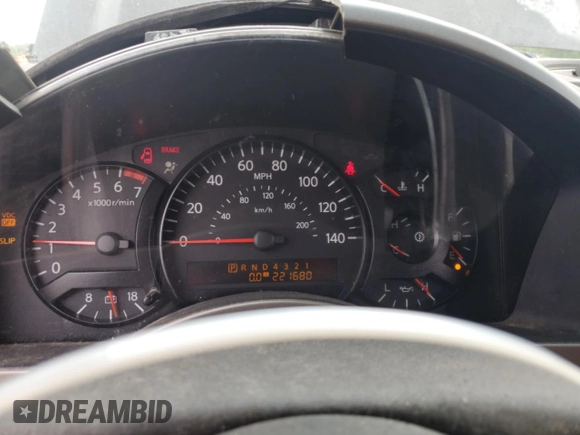 2006 Nissan Armada LE with VIN 5N1AA08A36N724013, listed as a Copart auction lot 58265145 with 221,680 mi miles and Clean title. Bid and sale history available at DreamBid. Image 9.